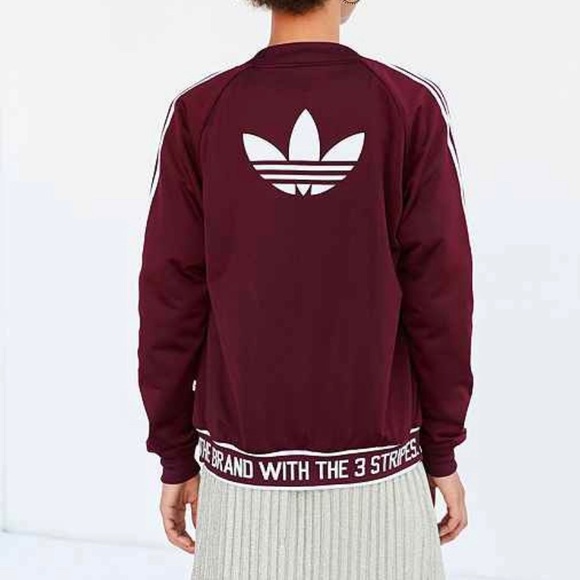 adidas womens burgundy jacket